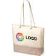 Bolsa de playa personalizada de yute y algodón 48 x 35 x 15 cm