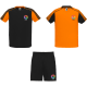 Set deporte de 2 camisetas y 1 pantalón Juve Roly naranja/negro