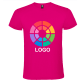 Camiseta manga corta básica publicitaria  Atomic Roly 150 roseton