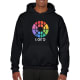 Sudadera con capucha heavy blend Gildan 270 negro