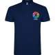 Polo manga corta personalizado de niño Star Roly 200 azul marino