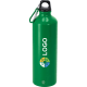 Bidón personalizado de aluminio reciclado (800 ml) verde