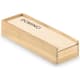Domino en caja de madera marron madera