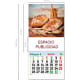 Mini calendario con imán 2025 prefabricado para nevera CN53/panaderia