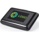 Tarjetero en aluminio con protección RFID y 6 compartimentos negro