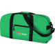 Bolso RPET 600D sostenible cremallera de doble tirador y bolsillo exterior verde