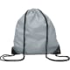 Mochila gymsack personalizada de poliéster 210T gris