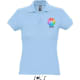 Polo ligero 100% algodon publicitario de mujer passion Sols 170 azul celeste