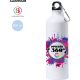 Bidón de aluminio blanco personalizable en 360º (800 ml)