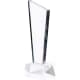 Trofeo poligonal de cristal especial para marcaje láser