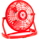 Ventilador de mesa USB. rojo