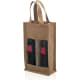 Bolsa ecológica de yute para 2 botellas