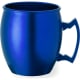 Taza de aluminio personalizada por 1 cara (540 ml) azul