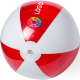 Pelota de playa personalizada hinchable de Ø 28cm aprox rojo