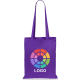 Bolsa de tela de algodón personalizada alta calidad 140 g/m² morado