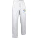 Pantalon recto de felpa deportivo barato de niño beat Valento blanco