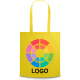 Bolsa feria personalizada de non woven asas largas 80 g/m² amarillo