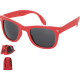 Gafas de sol plegables con funda de poliéster uv400  rojo