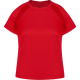 Camiseta técnica transpirable microperforada 100% poliéster de mujer Tecnic Sappor 135 rojo