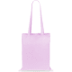 Bolsa de tela de algodón personalizada alta calidad 140 g/m² rosa pastel