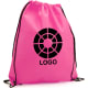 Mochila saco personalizada de non woven fucsia