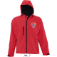 Chaqueta de softshell con capucha replay  Sols rojo chili
