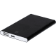 Powerbank publicitario de aluminio reciclado (4000 mAh) negro