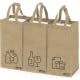 Set 3 bolsas reciclaje fabricadas en RPET natural