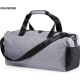 Bolso multiusos bicolor gris y negro poliéster 600D asas en nylon