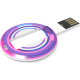 Memoria USB tarjeta redonda para bodas