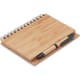 Cuaderno ecológico de bambú con bolígrafo a juego 13x18 cm