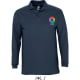 Polo pique manga larga winter ii Sols 210 azul marino