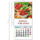 Mini calendario con imán 2025 prefabricado para nevera CN55/frutas