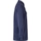 Camisa de algodón de manga larga de sarga de hombre Velilla 180 azul marino