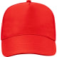 Gorra de 5 paneles de poliester con rejilla