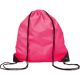 Mochila gymsack personalizada de poliéster 210T fucsia