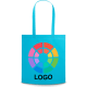 Bolsa feria personalizada de non woven asas largas 80 g/m² azul claro