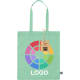 Bolsa personalizada Comercio Justo de algodón reciclado 120g/m2 verde