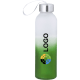 Bidón personalizado de cristal y acero inox degradado (500 ml) verde