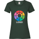 Camiseta manga corta de mujer valueweight t Fruit Of The Loom 165 verde botella