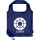 Bolsa eco plegable publicitaria de poliéster RPET 190T 40x38 cm azul marino
