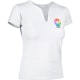 Camiseta manga corta cuello lagrima de mujer cancun Valento 200 blanco