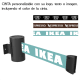 Cinta separadora de pared personalizada, extensible hasta 5 metros