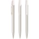 Bolígrafo media clip shine oro/plata personalizado BIC plata/blanco