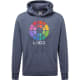 Sudadera con capucha Fruit Of The Loom 280 azul marino jaspeado
