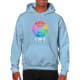 Sudadera con capucha heavy blend Gildan 270 azul claro