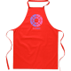 Delantal de cocina de algodón 180 g/m² Kitab rojo