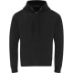 Sudadera algodón orgánico y RPET unisex con cremallera Walder 280 negro