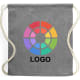 Mochila de cuerdas personalizada algodón reciclado 100% y 120 g/m² negro