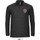 Polo pique manga larga winter ii Sols 210 antracita jaspeado